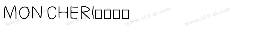 MON CHERI字体转换